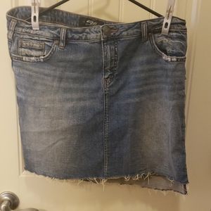 Silver Jean skirt  12